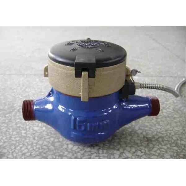 Remote Reading Multi Jet Water Meter , Grey Iron Housing Pulse Output Flow Meter