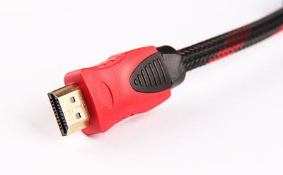 Red and black Wire Audio Link Cable , HDMI Cable 1080P HD line OD 7.3mm