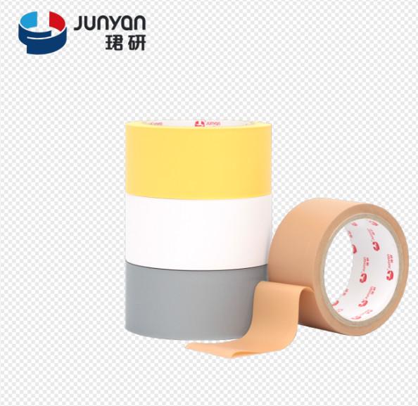 Hand Tearable Embossed PVC Protective Tape , PVC Easy Tear Duct Tape