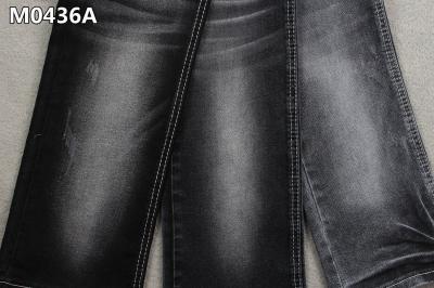 10.4oz Cotton Polyester Spandex Denim Fabric High Stretch 62/63'' Sanforizing Black Backside