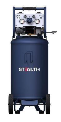 Quiet Oil Free Air Compressor Portable 6 Gallon 24 Liters Vertical Tank