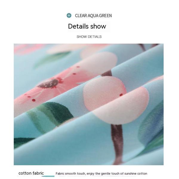 Customized Color Luxury Bed Sheet Bed Cover for 4pcs Quantity Cotton Bedding Set