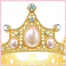 Gold Crown Cake Topper, 6 Pieces Happy Birthday Cake Toppers, Princess Crown Cake Decorations, Mini Crowns For Flower