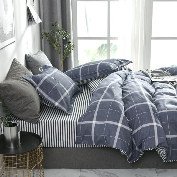 100% Polyester Fibre Customised 4 Piece 2021 King Size Bedding Set Cotton 300Tc for Bedroom