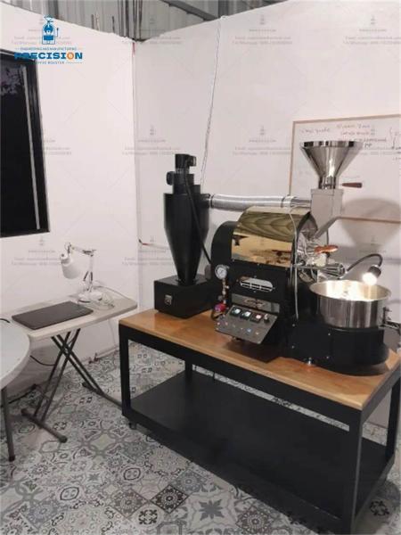 Industrial Hot Air And Direct Fire Coffee Roasting Machine With Quick Cooling Method