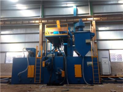 machine de grenaillage de convoyeur de rouleau 2m/min pour le nettoyage de châssis de camion