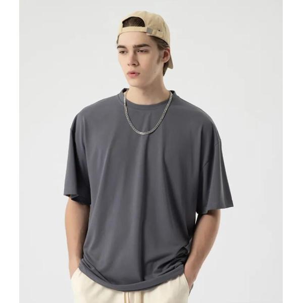                  Oversize Cotton Blank Heavyweight Youth Uniform Oversize Streetwear Custom T-Shirt             