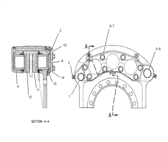 9C0566 9C-0566 Brake Lining For Truck Spare Parts 725 725C 730 730C D250D 
