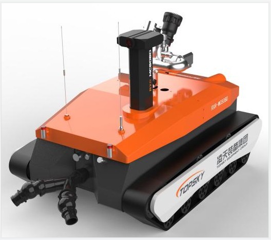 IP66 1100m Remote Control Fire Fighting Robotic Vehicle
