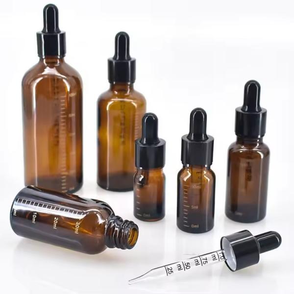 15ml 50ml Skincare Packaging Essential Oil Dropper Glass Bottle For Oil Customized Logo