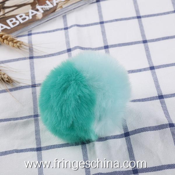 Wholesale Colorful Fake Rabbit Fur DIY Multicolored Pom Pom Ball For Handbag Costume Christmas Decoration
