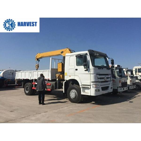 4t поднимая тележку привода 266hp колеса Sinotruk LHD 4x4 емкости всю установило кран