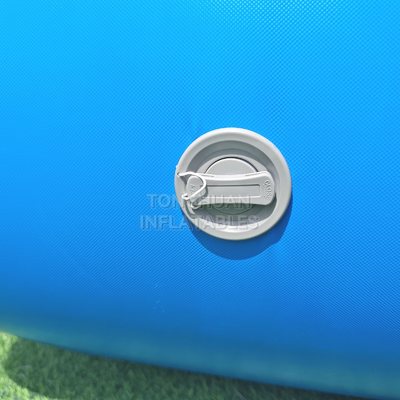 Blue and White Inflatable Covered Pool with Arched Sunshade Canopy Reinforced Airtight Frame and Custom Size for Outdoor Events