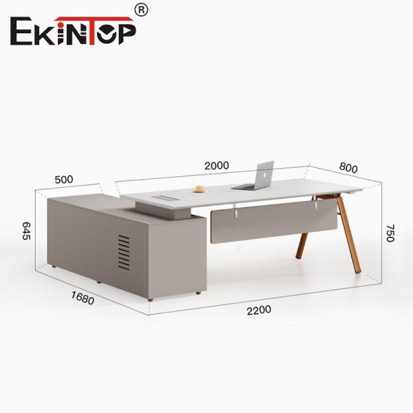 Высококачественный современный дизайн белый стол с шкафом для хранения