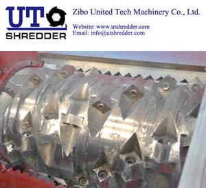 large output capactiy -Single Shaft Crusher S48200 automatic Plastic, tire, wood, metal, cable shredding machine crusher