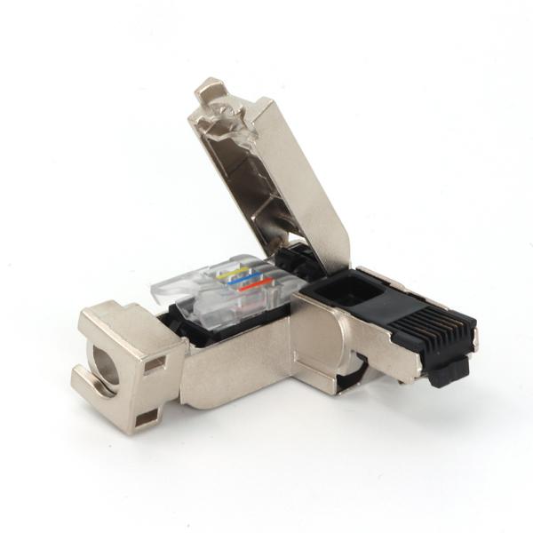 Field Wireable RJ45 Connectors Angled 4 Pin IP20 Rj45 Connector Cat5e