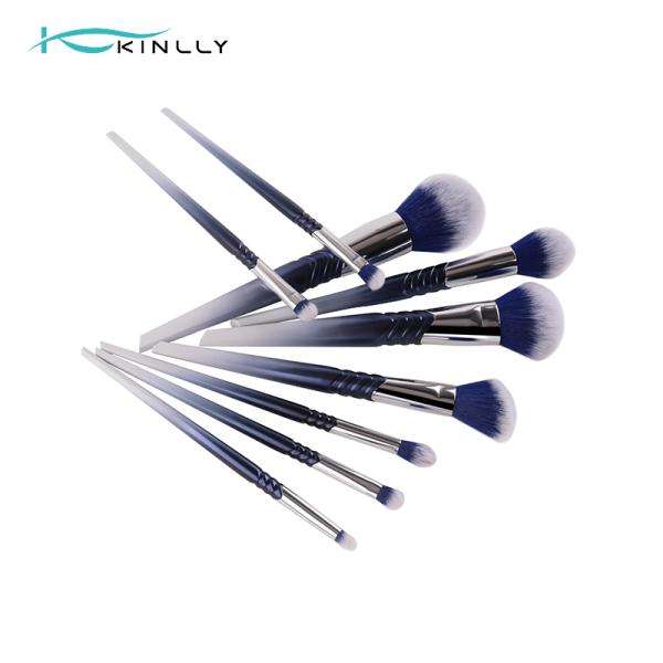 Plastic Handle 9PCS Synthetic Makeup Brushes Eyeshadow Private Label