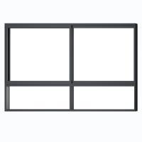Large Lighting Area Windproof Aluminium Thermal Insulation Windows Heavy Duty