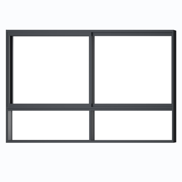 Large Lighting Area Windproof Aluminium Thermal Insulation Windows Heavy Duty