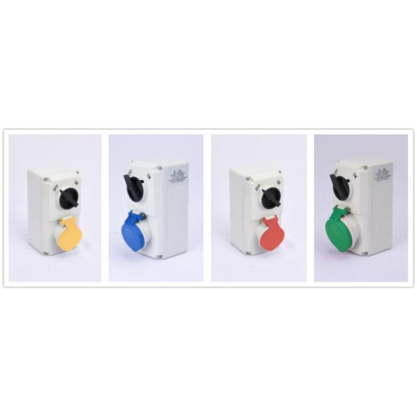 IP44 32A 4 Pole Mechanical Interlock Switch Socket IEC Standard