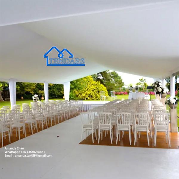 All-Weather Poolside Party Marquee Tents Waterproof PVC Aluminum Alloy Frame Super Canopy Structure