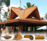 Le toit thaïlandais de Galzed de style couvre de tuiles le matériau de construction pour résistant de villa d'hôtel haut