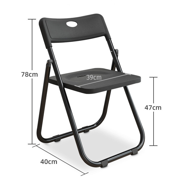 Metal Frame Stackable Folding Plastic Dining Chair for Hotel Outdoor Garden Restaurant