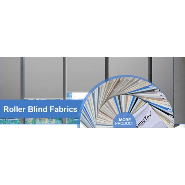 White Coated Polyester Blackout Roller Blinds Fabric Commercial