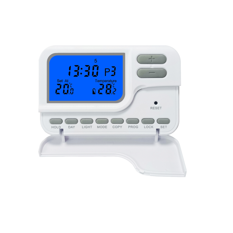 Green Backlight Digital Room 7 Day Programmable Thermostats 230V User Friendly Digital Temperature Controllers Designed for Climate Control