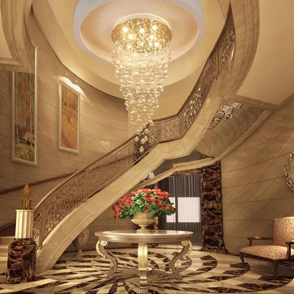 Modern Led K9 crystal chandelier lamp round lamp crystal glass chandelier light(WH-NC-31)