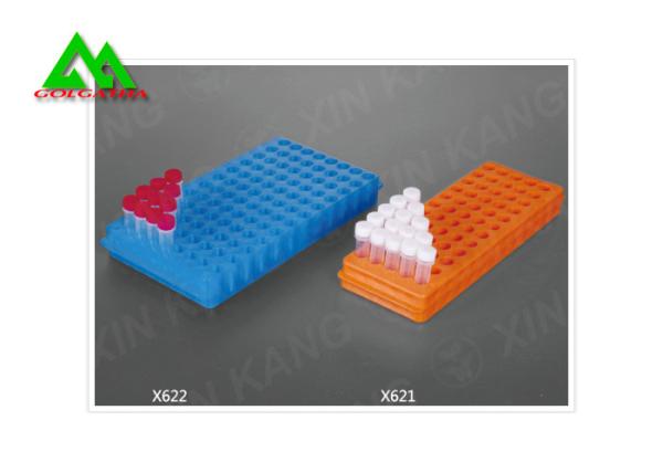 PP Material Colorful Centrifuge Tube Rack , Plastic Test Tube Stand CE ISO