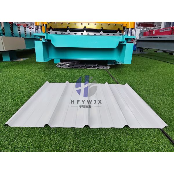 1040 Type 13 Row Molding Trapezoidal Roof Sheet Machine With 300H Steel Frame
