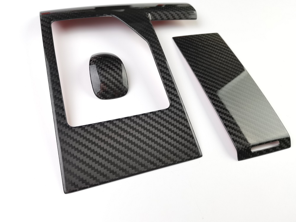 Carbon Fiber Dashboard Panel Gear Shift Frame Cup Storage Board for Toyota Alphard Crown Vellfire 30 MPV Interior Accessories