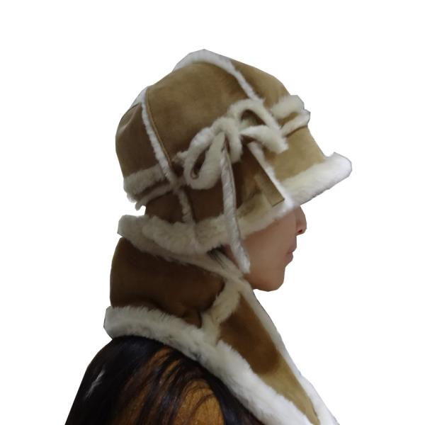 Lamb Fur Ladies Sheepskin Beanie Hat Adult Plain Dyed Pattern OEM / ODM