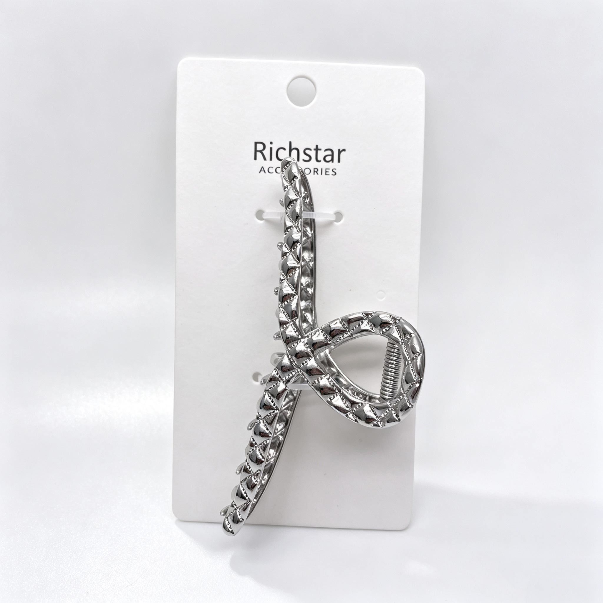 Geometric Metal Hair Accessories Claw Clip Practical Silver Color