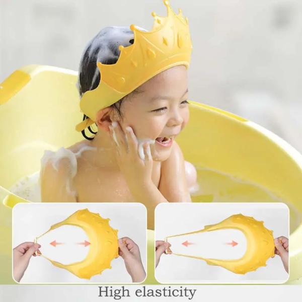 Waterproof Nontoxic Baby Shower Caps Odorless Protect Ears Eyes