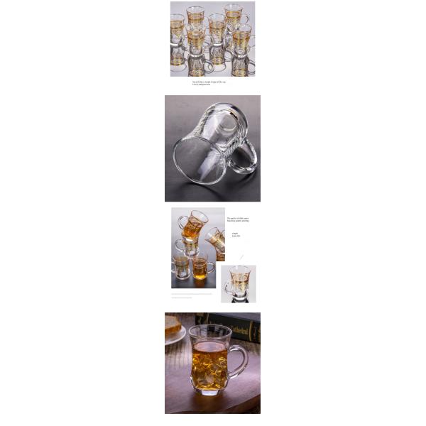 Customized Logo Acceptable Luxury Ceramic Plastic Espresso Glass Cups for Indoor Space