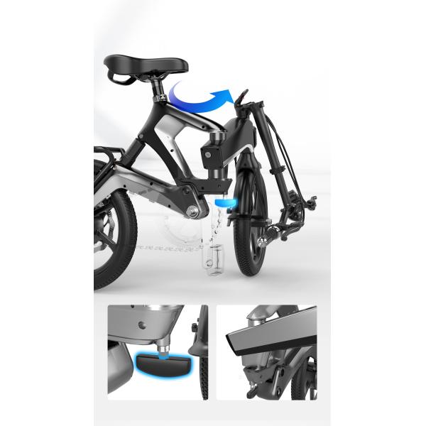 Electric Bicycle 250W New Folding Small Powered Ultra Light Lithium Electric Bike