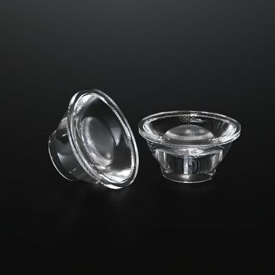 Hôtel coupé PMMA VA 50 Anti-éblouissement Cob Led Lentille pour le lave-murs Diamètre 29mm