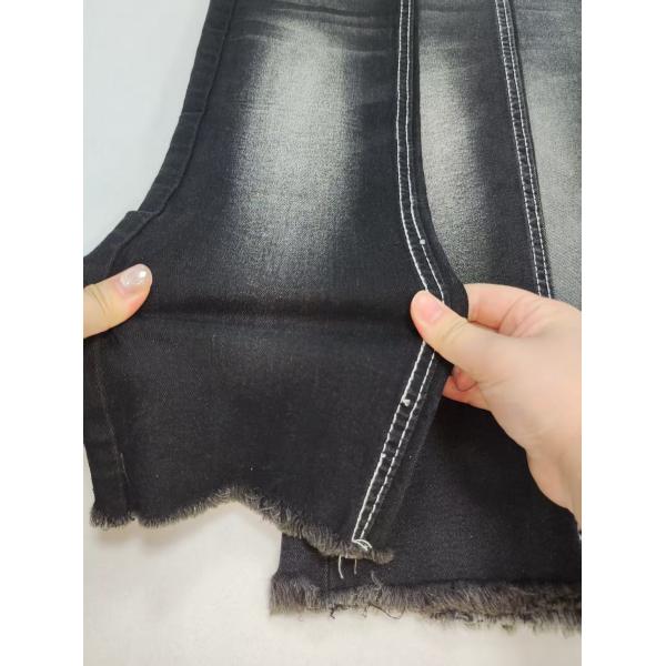 Stretchy Comfort BLACK/BLACK Denim Fabric With 12S 8.8oz For Women Jeans