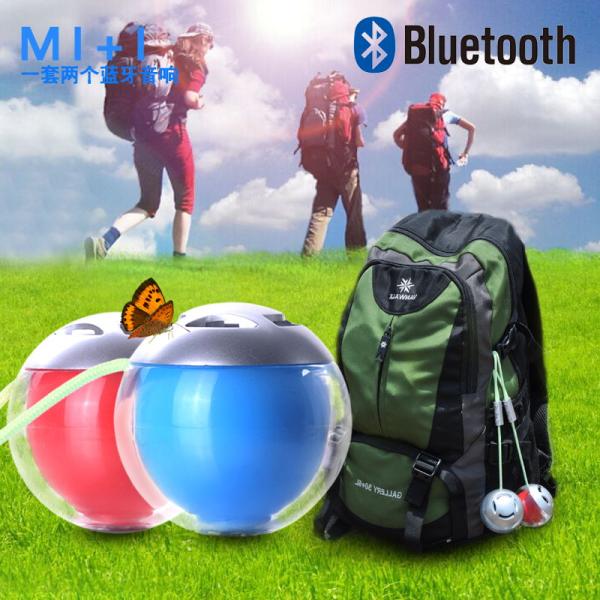Red Blue BK3.0 Cube Stereo Speakers color ball speaker 5.8CM Plastic