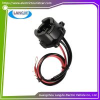 Carro de golf enchufe eléctrico de corriente continua 48V Yamaha negro conector de cable de carga circular