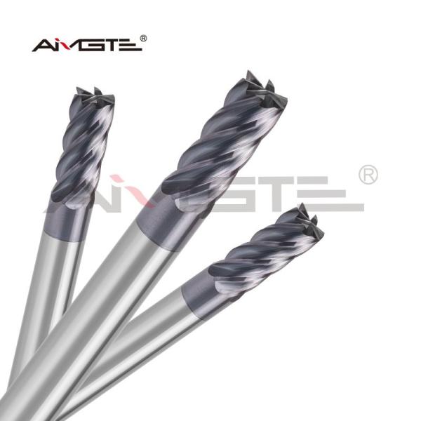 6 Flute Custom End Mill Flat Bottom Finishing End Mill For Steel Stainless