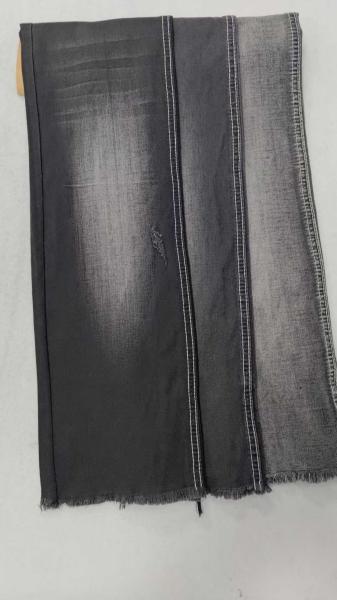 Poids léger 6,8 oz noir/noir avec pleine largeur 69/71  Pas de tissu de denim étirable JSD2035A pour tissu de denim en gros