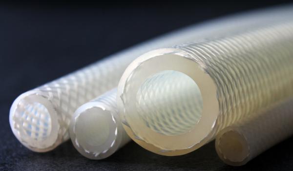 Tubulação trançada LFGB do silicone da pureza alta aprovada para transferência fluida pressurizada