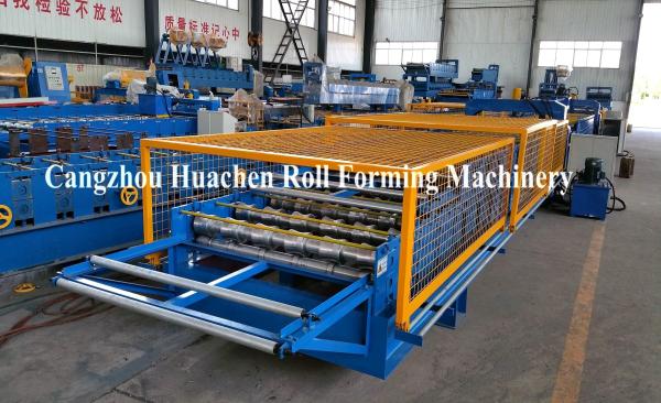 1250 mm Galvanized Sheet Roll Forming Machine 5.5kw Power , Tile Steel Making Machine