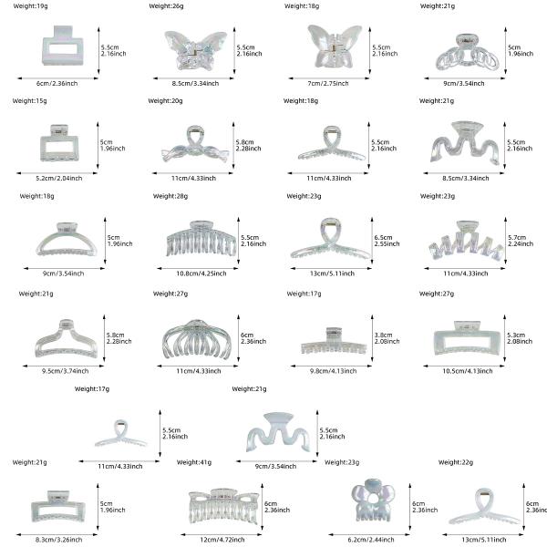 Pearl mermaid clip Magic big shark clip