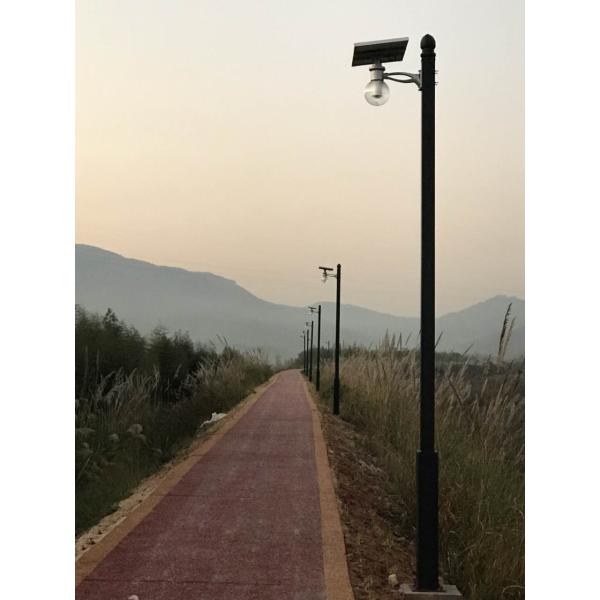 160lm/w Solar LED Street Light With Timer And Microwave Motion Sensor For Garden