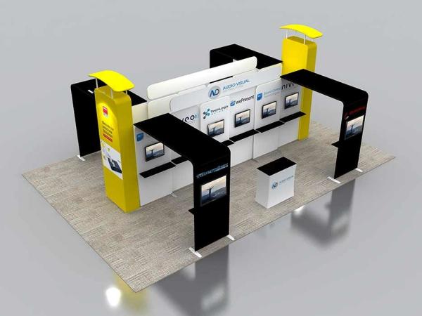 6X6 M Trade Show Exhibits Displays Eco Friendly Grafics Wrinkle Free Easy Assemble