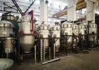 Filtro vertical pequeno da folha da pressão com sistema de vibração da descarga da válvula automática